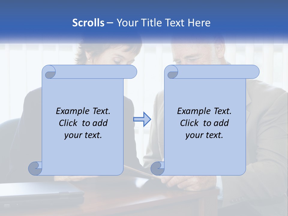 Agent Broker Smiling PowerPoint Template