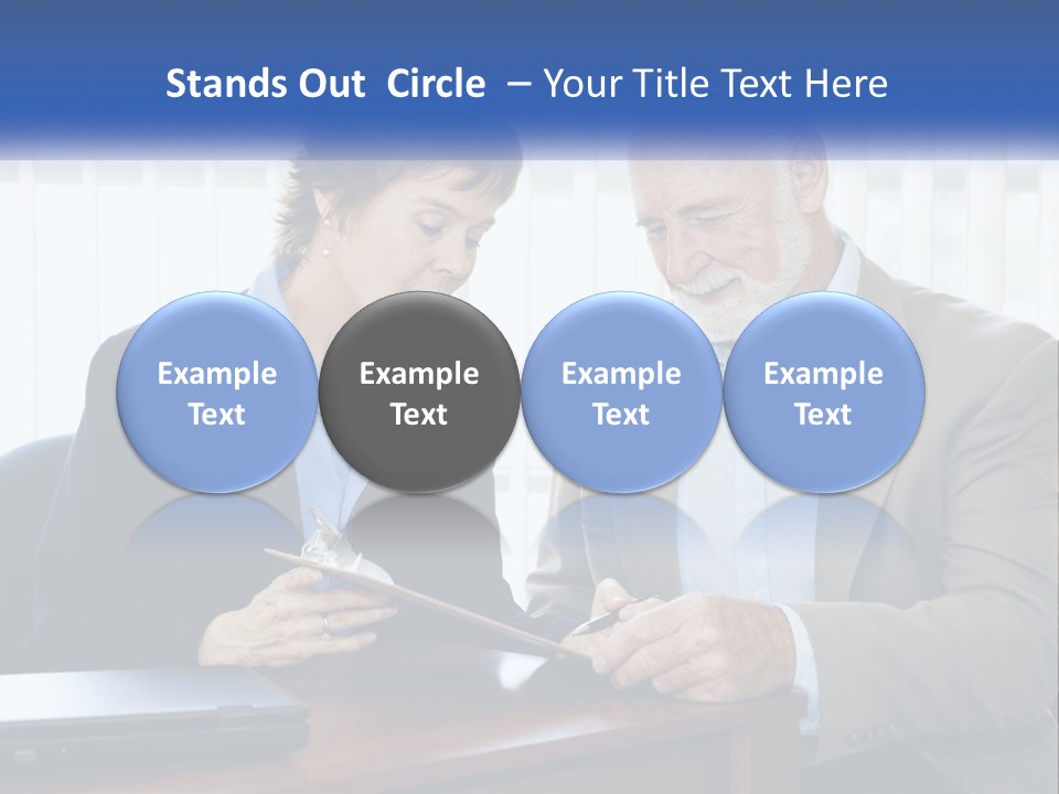 Agent Broker Smiling PowerPoint Template
