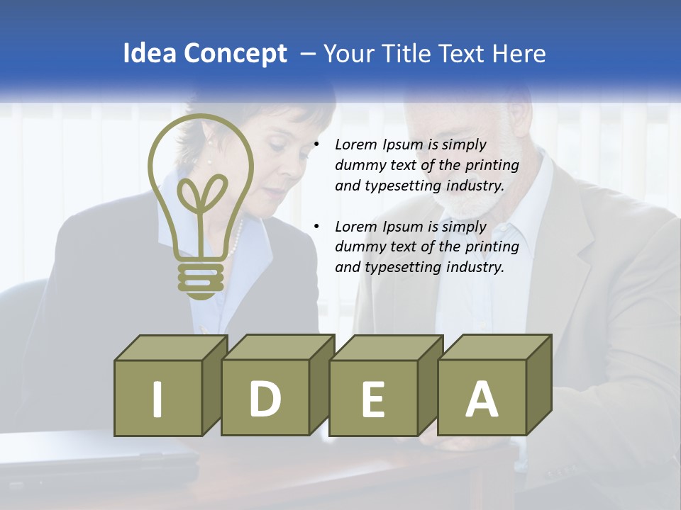 Agent Broker Smiling PowerPoint Template