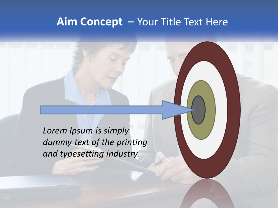 Agent Broker Smiling PowerPoint Template