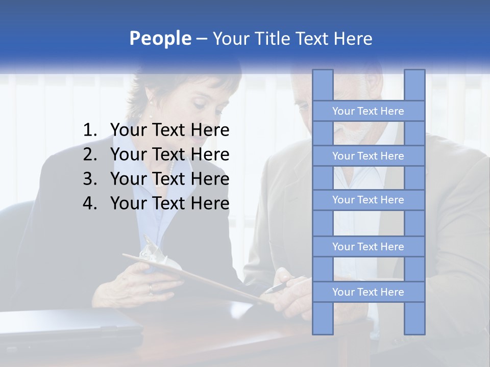 Agent Broker Smiling PowerPoint Template