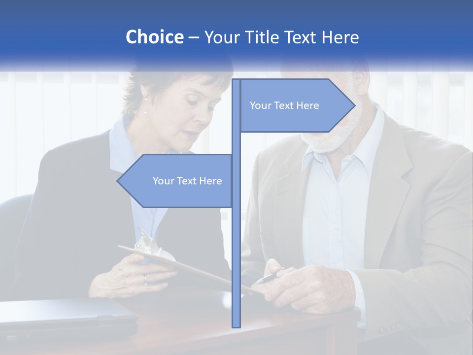 Agent Broker Smiling PowerPoint Template