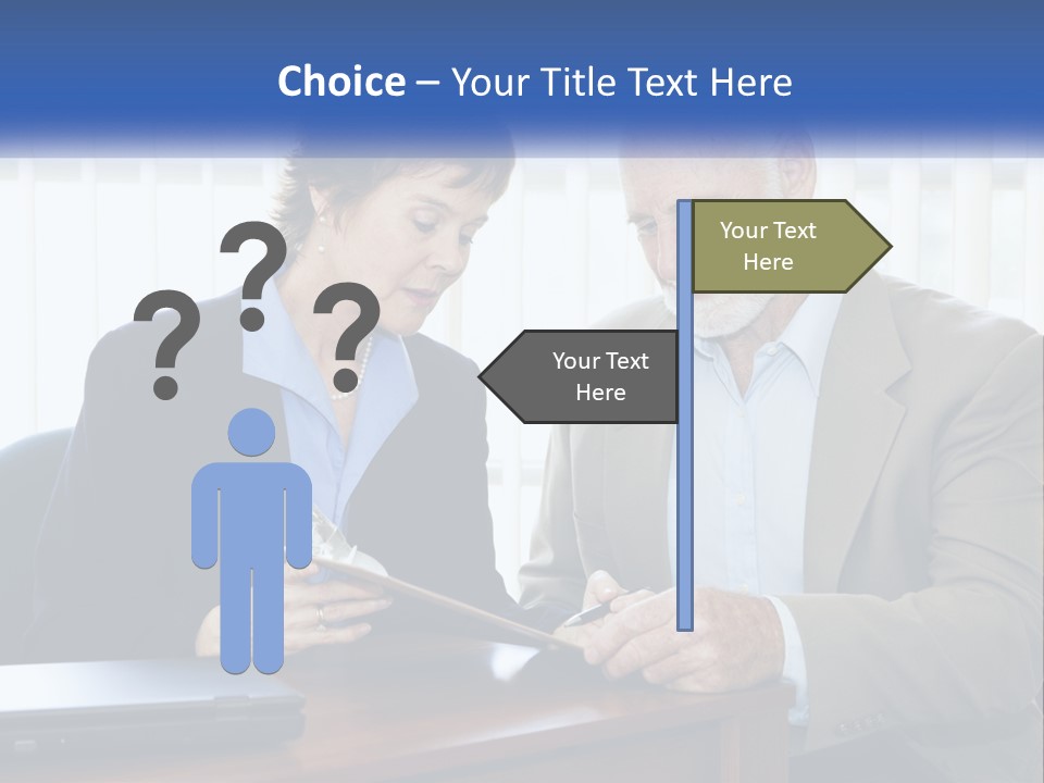 Agent Broker Smiling PowerPoint Template