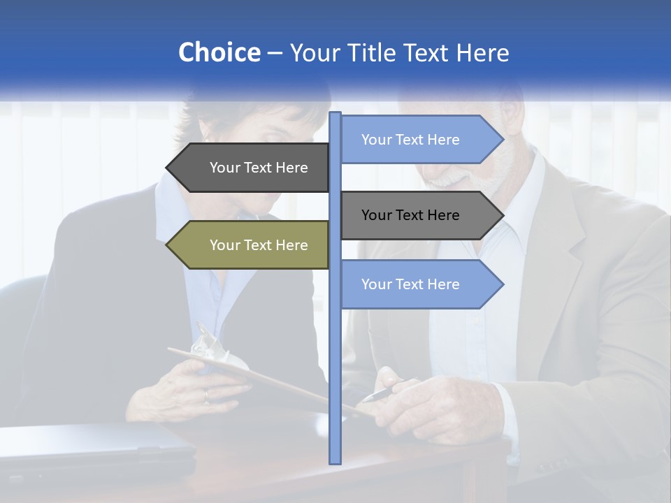 Agent Broker Smiling PowerPoint Template