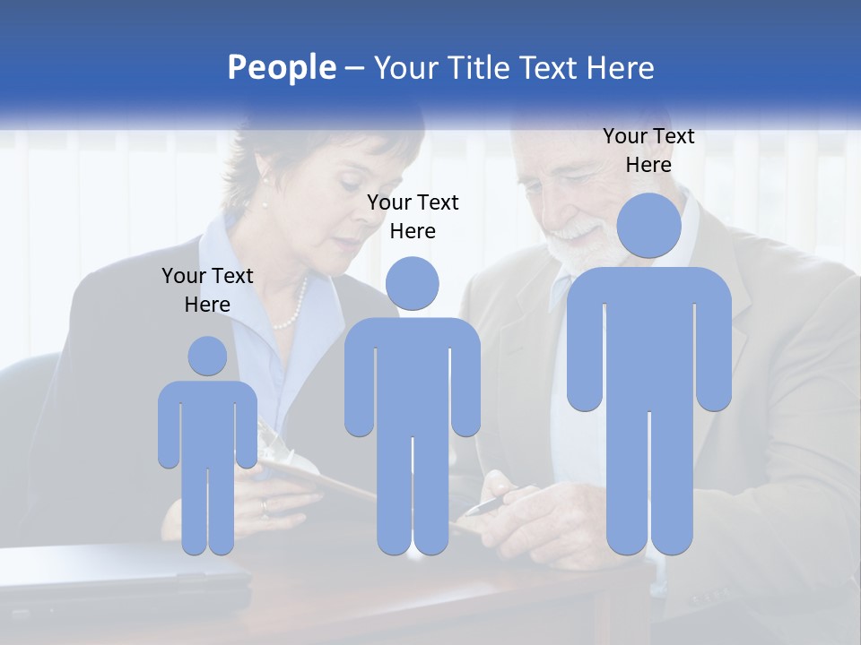 Agent Broker Smiling PowerPoint Template