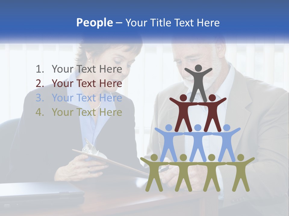 Agent Broker Smiling PowerPoint Template