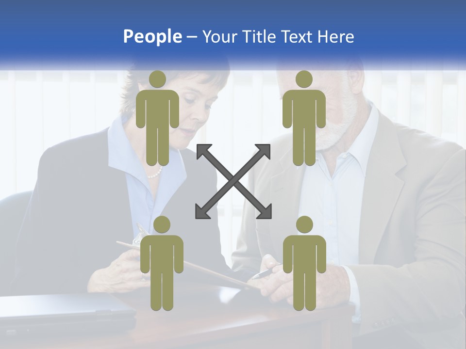 Agent Broker Smiling PowerPoint Template