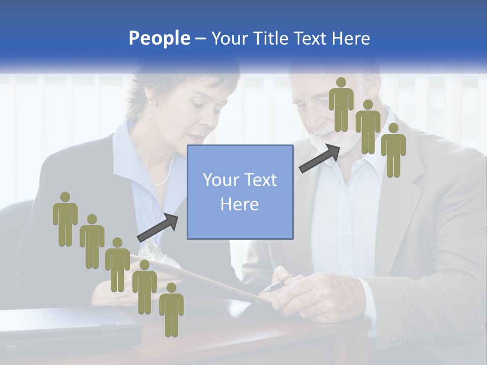 Agent Broker Smiling PowerPoint Template