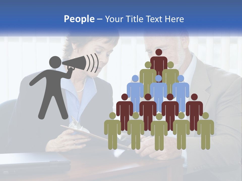 Agent Broker Smiling PowerPoint Template