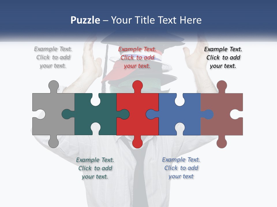 Baseball White Hats PowerPoint Template