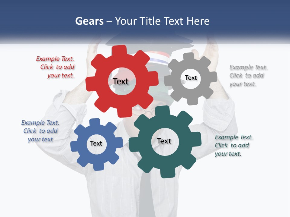 Baseball White Hats PowerPoint Template