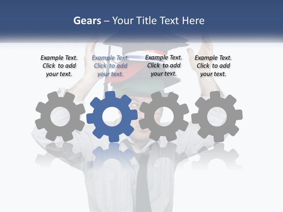 Baseball White Hats PowerPoint Template