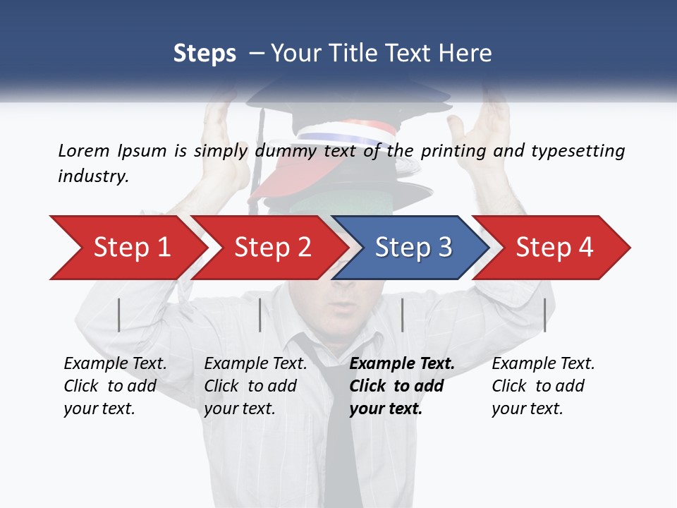 Baseball White Hats PowerPoint Template