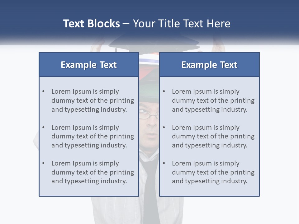 Baseball White Hats PowerPoint Template