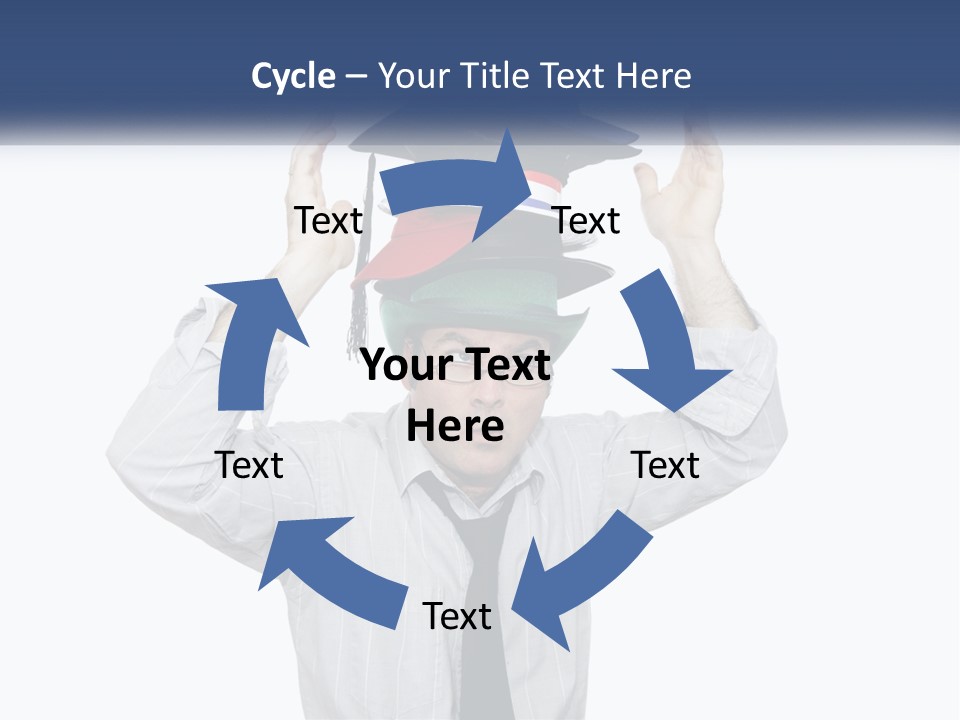 Baseball White Hats PowerPoint Template