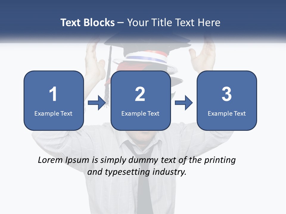 Baseball White Hats PowerPoint Template