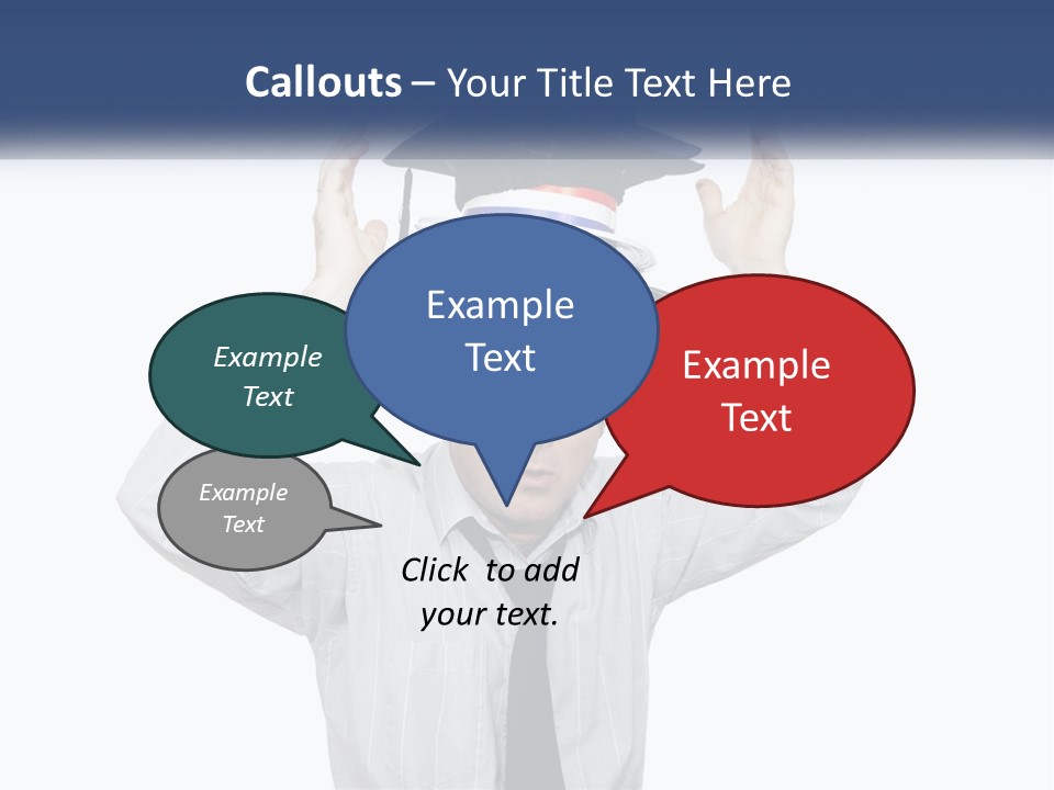 Baseball White Hats PowerPoint Template