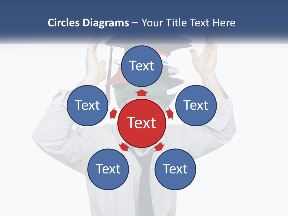 Baseball White Hats PowerPoint Template