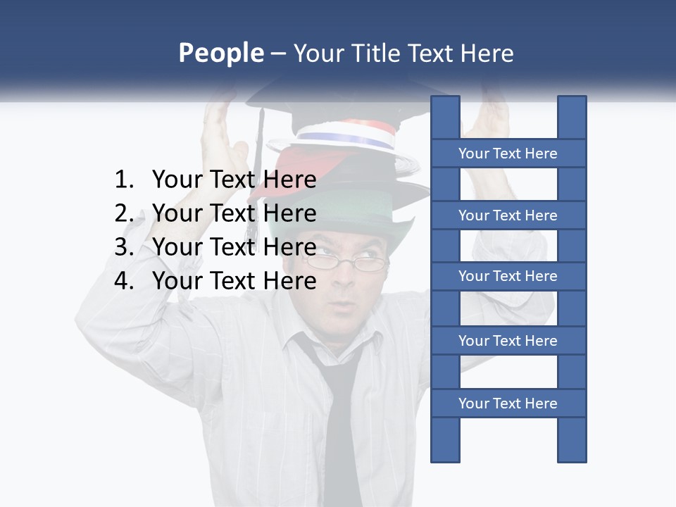 Baseball White Hats PowerPoint Template