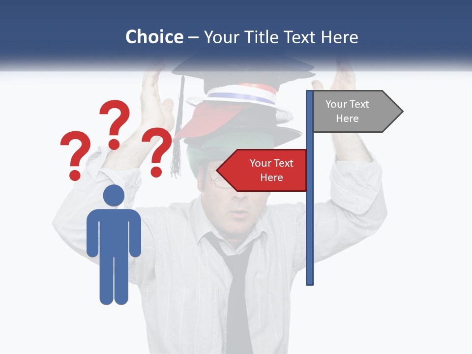 Baseball White Hats PowerPoint Template