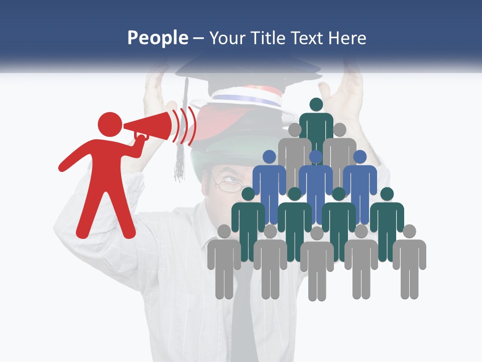 Baseball White Hats PowerPoint Template