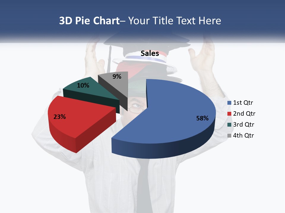 Baseball White Hats PowerPoint Template