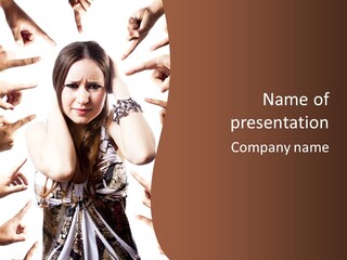 Screen Cover Sadness PowerPoint Template