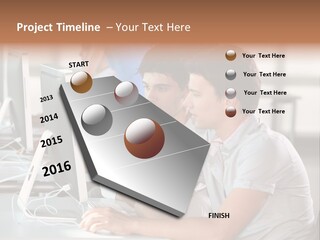 Years Computer Group PowerPoint Template