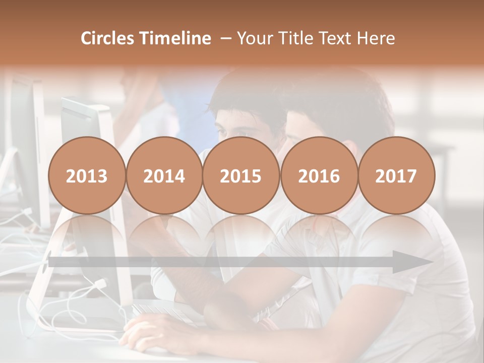Years Computer Group PowerPoint Template