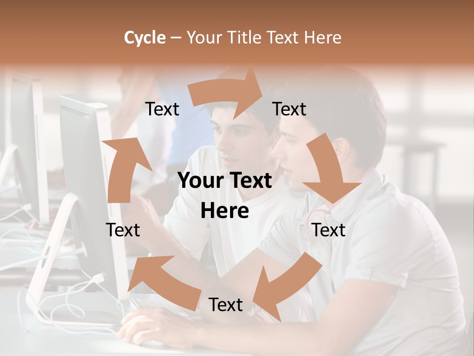 Years Computer Group PowerPoint Template
