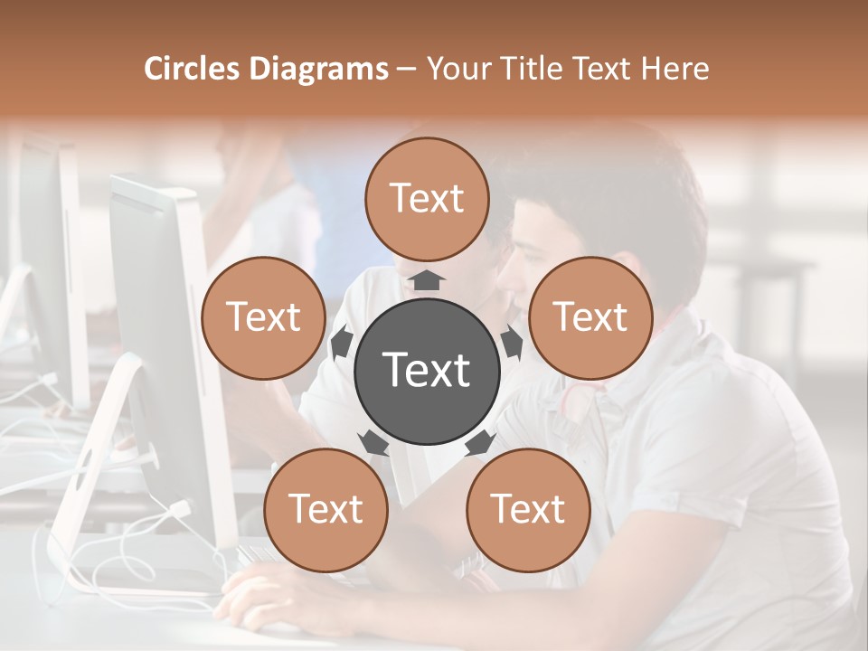 Years Computer Group PowerPoint Template