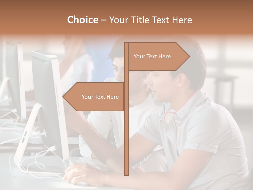 Years Computer Group PowerPoint Template