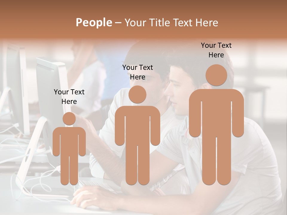 Years Computer Group PowerPoint Template