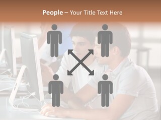 Years Computer Group PowerPoint Template