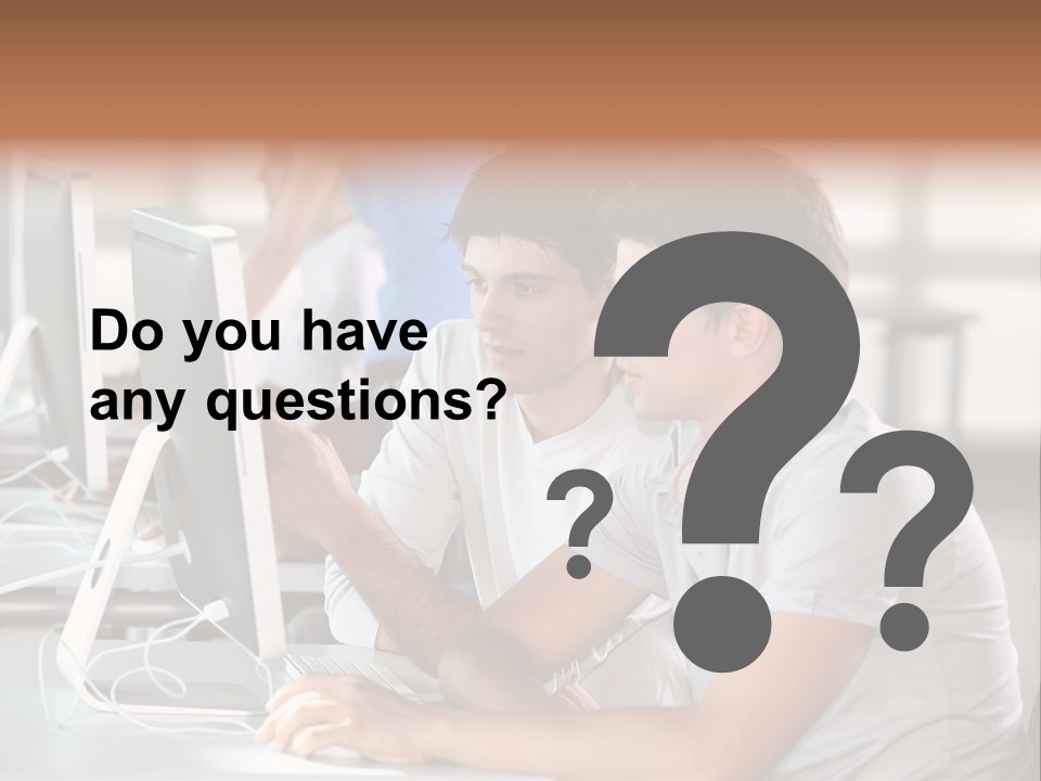 Years Computer Group PowerPoint Template