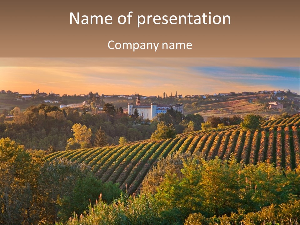 Asti Countryside Mediterranean PowerPoint Template