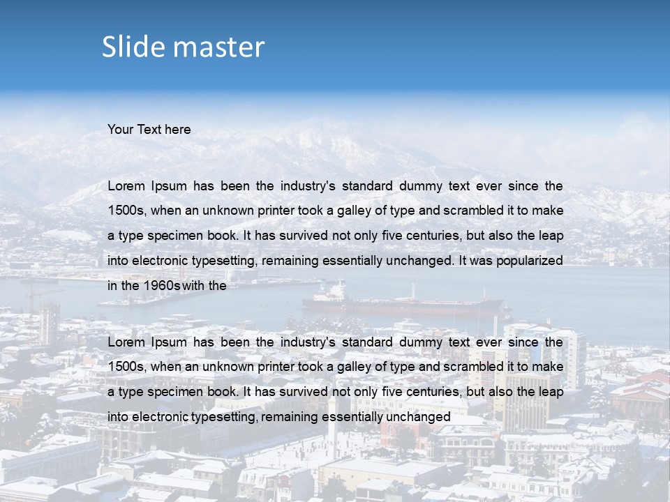 City Vessel Wood PowerPoint Template