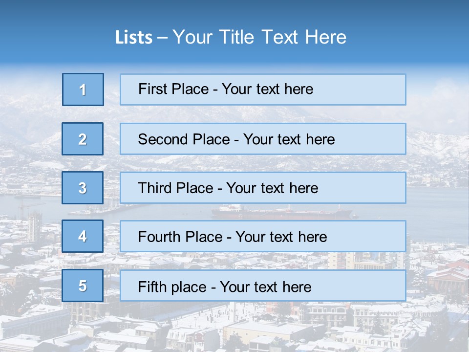 City Vessel Wood PowerPoint Template