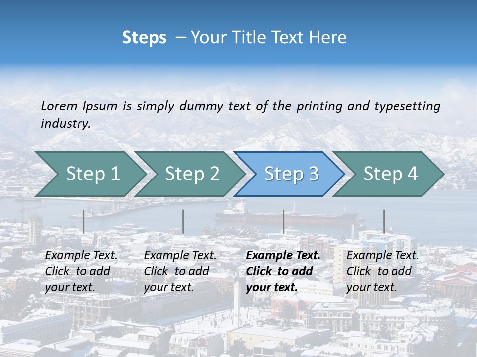 City Vessel Wood PowerPoint Template