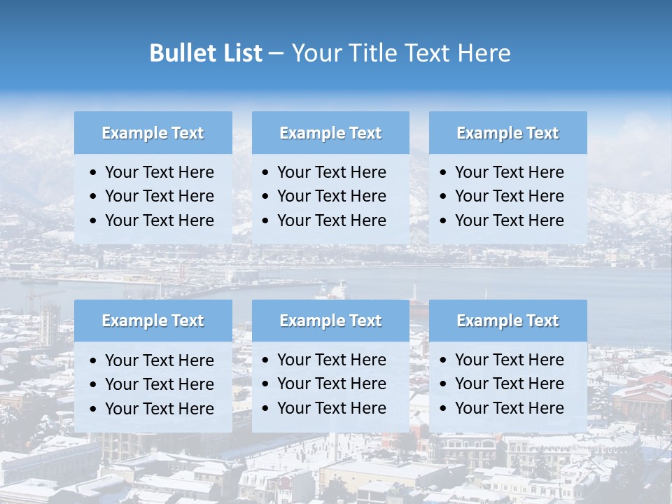 City Vessel Wood PowerPoint Template