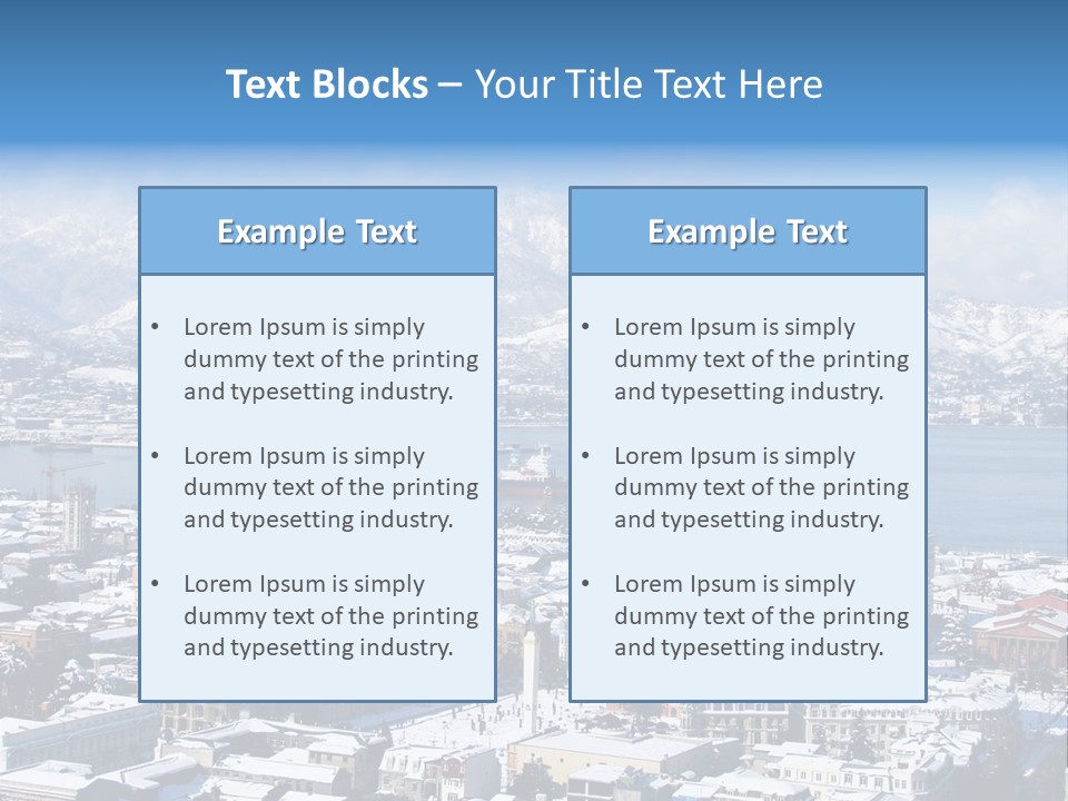 City Vessel Wood PowerPoint Template