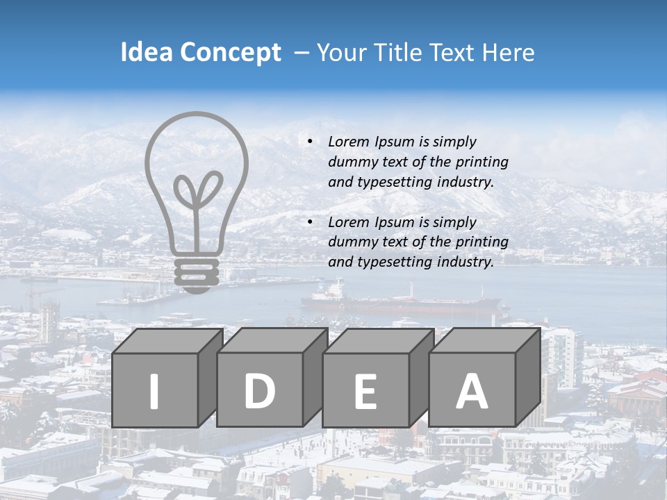 City Vessel Wood PowerPoint Template
