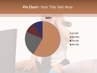 Pen Record Laptop PowerPoint Template