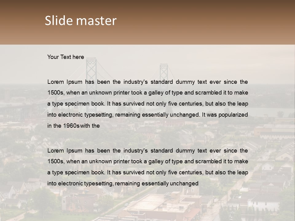 Windsor Scene Overcast PowerPoint Template