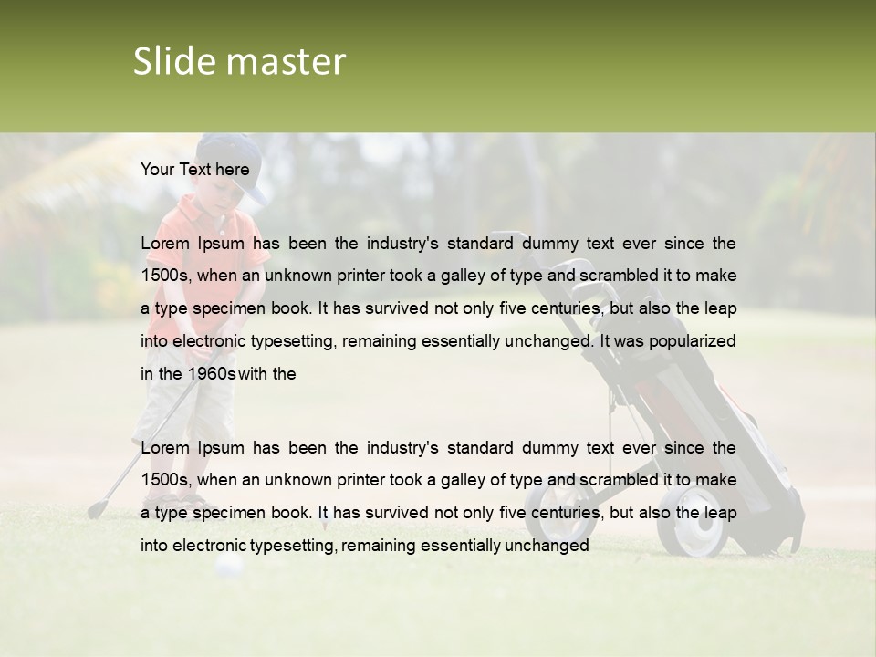 Lifestyle People Cute PowerPoint Template