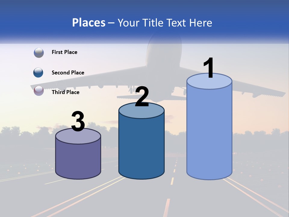 Jet Transportation Airplane PowerPoint Template