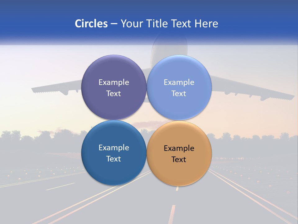 Jet Transportation Airplane PowerPoint Template