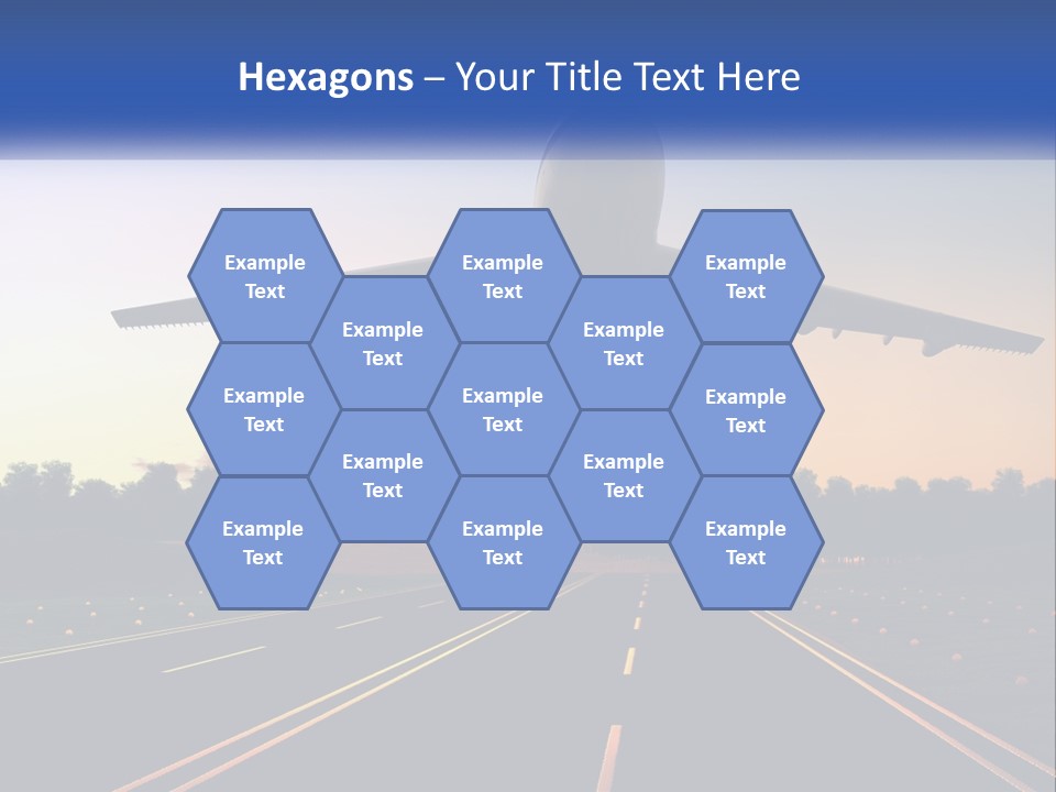 Jet Transportation Airplane PowerPoint Template