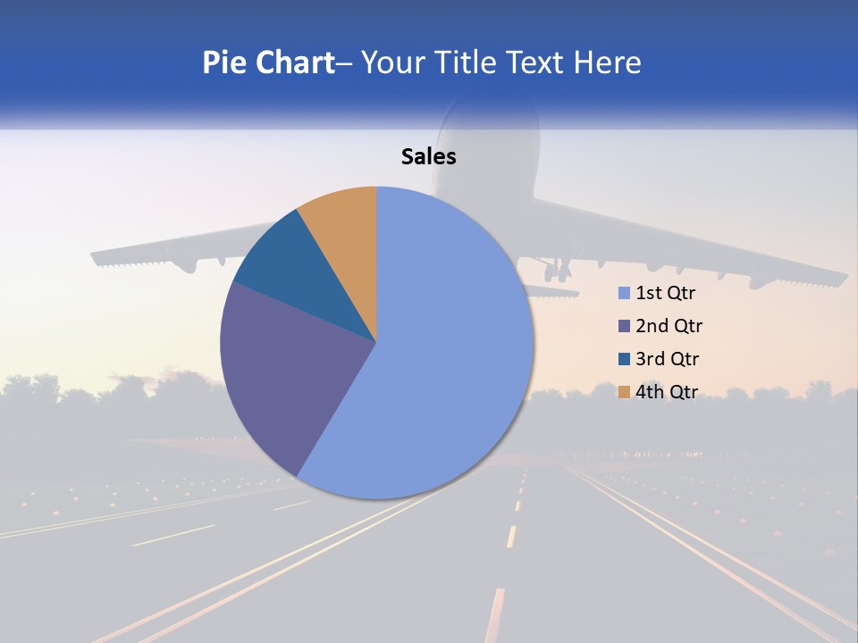 Jet Transportation Airplane PowerPoint Template