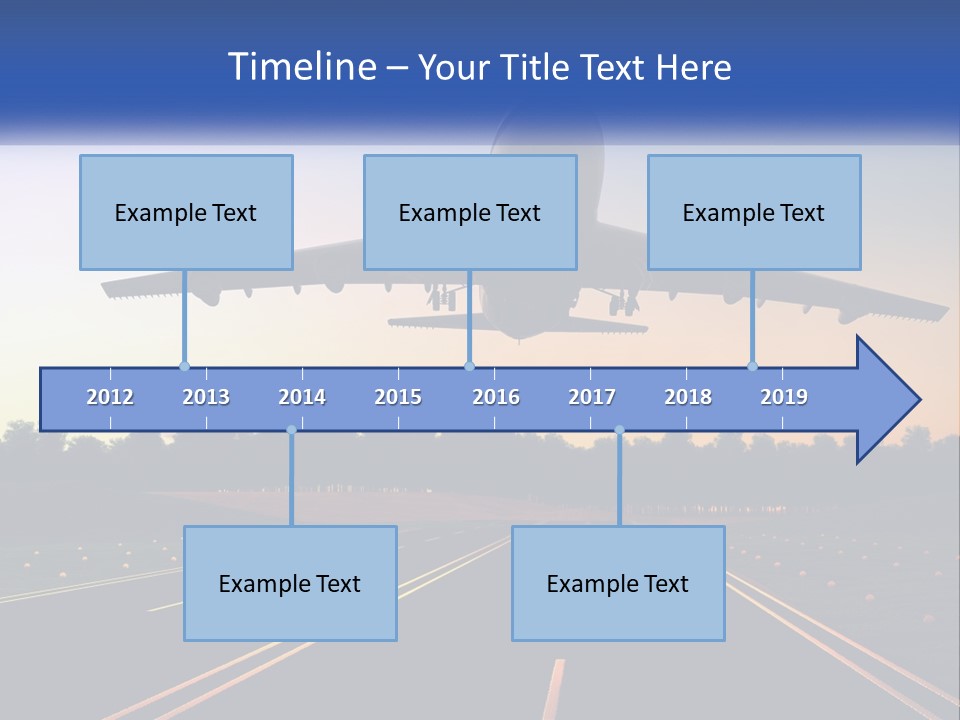 Jet Transportation Airplane PowerPoint Template